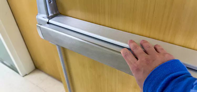 Installing a Push Bar on a Door Citrus Heights